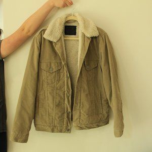 vintage levies corduroy sherpa trucker jacket
